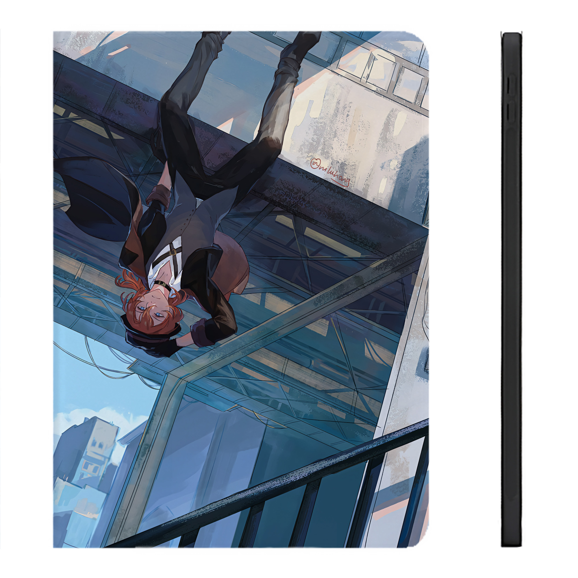 （画像用） 文豪ストレイドッグス Bungo Stray Dogs IPadケース ペンホルダー付き ブックスタイルデザイン